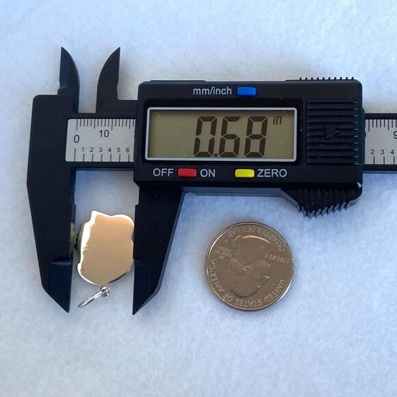 Sterling Silver 925 Female Girl Child Silhouette Profile Engravable Charm - Picture 9 of 11